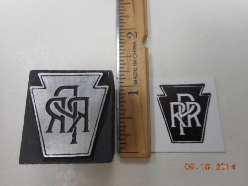 Printing Letterpress Printers Block, PRR Pennsylvania Railroad, Emblem