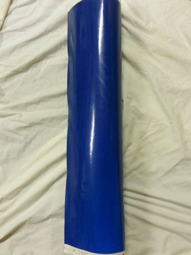 Vinyl plotter material gerber reflective blue 30x50 partial roll adhesive vinyl for sale