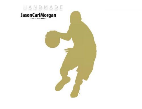 JCM® Iron On Applique Decal, Basketball Gold