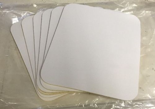 16 Dye Sublimation Blanks: Mouse Pad, Coated White Fabric on Rubber