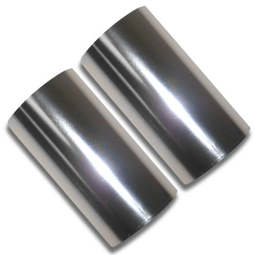 Hot stamping foil rolls 400 ft 2x200ft 3&#034; w chrome brilliant silver #bw88-100e# for sale
