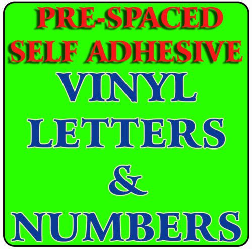 LETTERING FOR SHOPS - CARS / HIGH QUALITY Vinyl Letters, PRE-SPACED / Waterproof