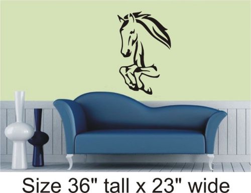 2X Horse Silhouette Bedroom, Drawing Room Wall Vinyl Sticker Decal Decor- 1251