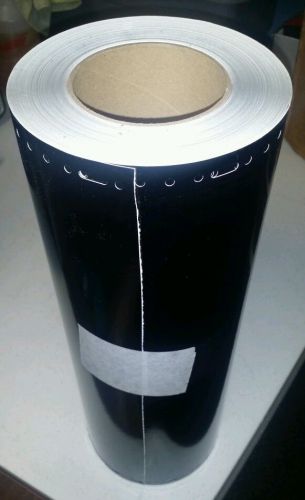 Avery HP 700-190-O Blk Vinyl Calendered Perm Kraft Opaq Film,15&#034; x 50yds, Punchd