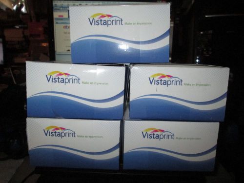 VISTAPRINT BLANK BUSINESS CARD STOCK LOT OF 5 BOXES