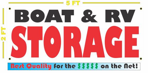BOAT &amp; RV STORAGE All Weather Banner Sign 4 Self Store Facility