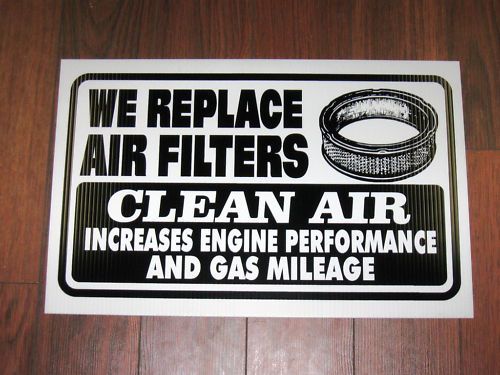 Auto Repair Shop Sign: Replace Air Filters