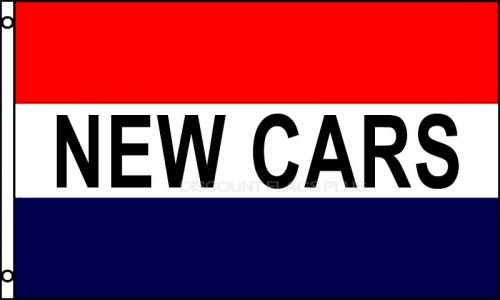 NEW CARS Flag 3x5 Polyester