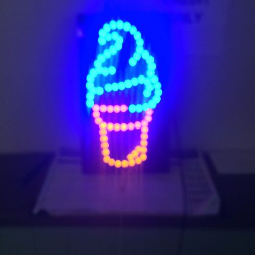 LED Ice Cream sign