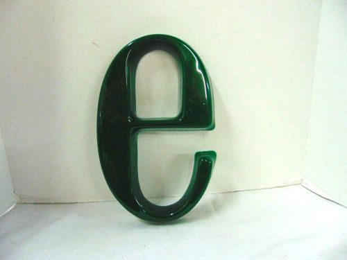 Letter For Signs Or Crafts Green Plastic, 12&#034; In Height, Lower Case e