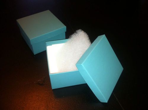 Lot 93 Jade Cotton Filled Jewelry Gift Boxes 3 1/2 X 3 1/2 X 2