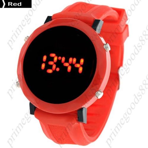 Unisex Sports Watch Round Case Digital Wrist Watch Wrist watch in Red