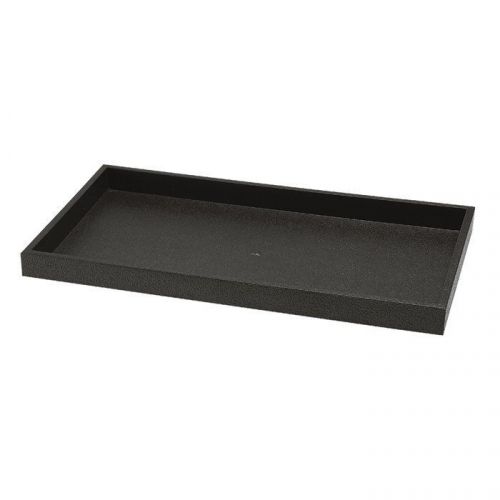 New 2 Black Plastic Full-Size Stackable Jewelry Display Tray case