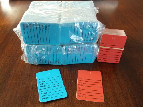 975 BLUE 50 RED HANG Price Label Tags Clothing Tagging Tags Gun Two parts