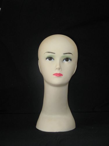 New PVC Women Nude Flesh Mannequin Head Fake Dummy Torso Display Stand Model Wig