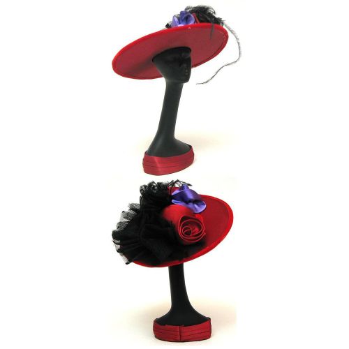 Red Hat Mannequin with Hat Black Bow