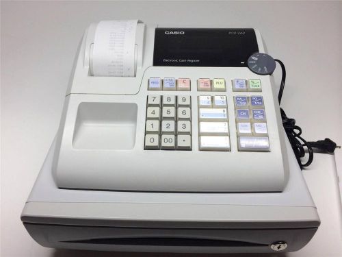 CASIO PCR-262 Electronic Cash Register POS w/ Manual WORKS GREAT