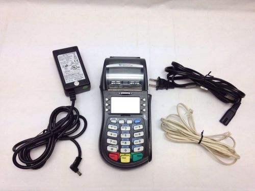 Hypercom optimum t4210 credit card terminal with power supply for sale