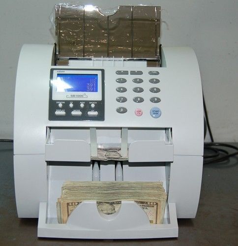 Shinwoo sb1000+ money counter w/counterfeit detect (used) for sale