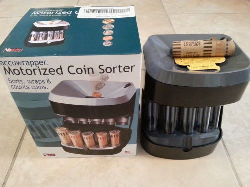 Accuwrapper motorized coin sorter money wrapper bank by magnif for sale