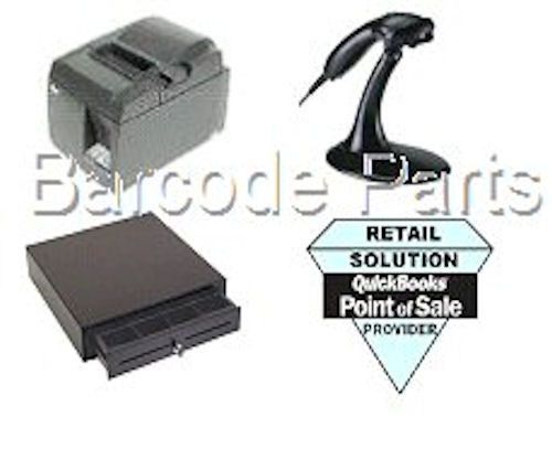 Quickbooks pos 13® citizen hardware pos bundle 4printer, scanner &amp; cash drawer for sale