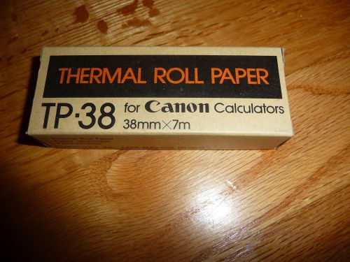 Canon TP-38 Thermal Rolls for Canon Calculators Olivetti Royal Sharp and TI