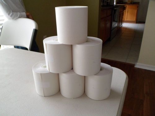 CARBONLESS POS 2Ply Paper rolls - 3.23&#034; Wide 9&#039; Long / LOT OF 12 UNITS  - NCR