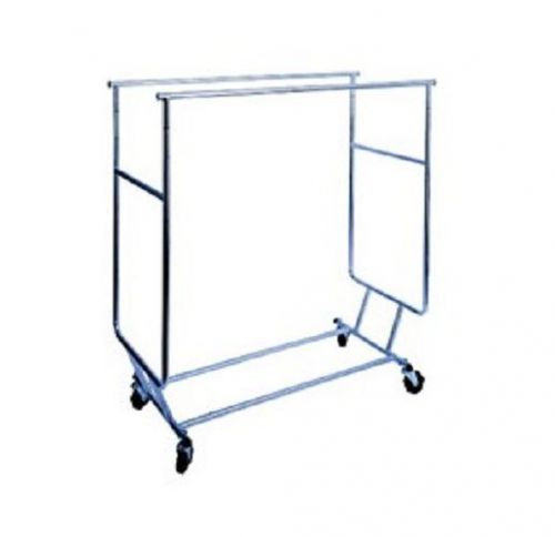Collapsible Garment Rack w/ Double Round Tubing Hangrail by Modern Store Fixture