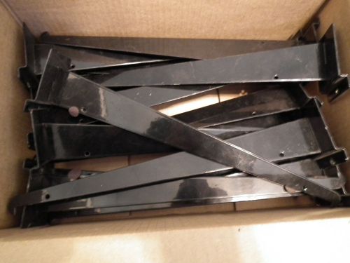 14 inch Slatwall Shelf Brackets,  wholesale lot of 18 ( black)