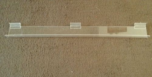 Acrylic Plastic Slatwall Slat Wall Shelf 24&#034; Wide X 2.5&#034; Deep