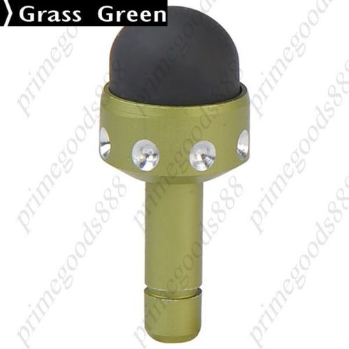 2 in 1 Capacitive Touch Pen Earphones Dust Plug cheap discount low Grass Green