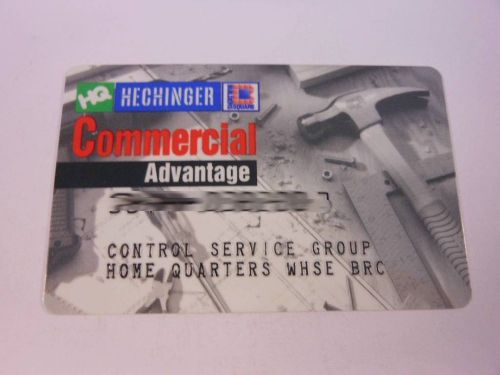 VINTAGE CREDIT CHARGE CARD HQ HECHINGER COMMERCIAL ADVANTAGE C3733
