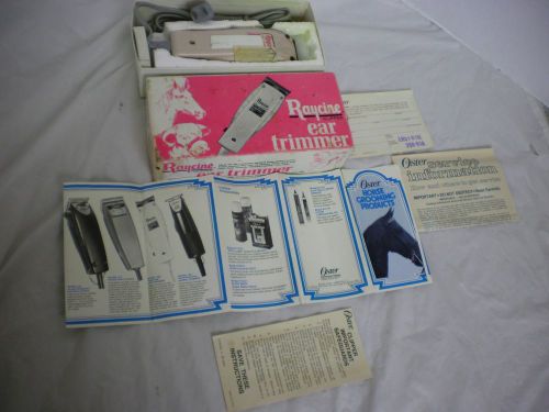 Oster Racine Electric Ear Trimmer Clippers 259-01 Horses, Dogs