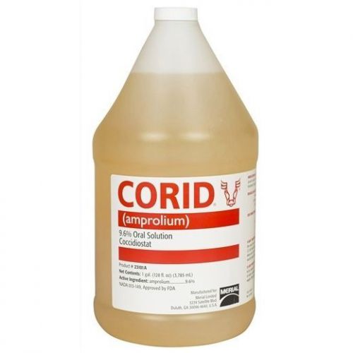 Corid amprolium oral drench water cocidiosis treatment calves cattle scours gal for sale