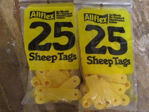 allflex sheep TAGS   25 yELLOW fEMALE