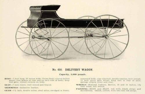 1912 ad antique delivery wagon no 65 farm equipment farming transportation lac2 for sale