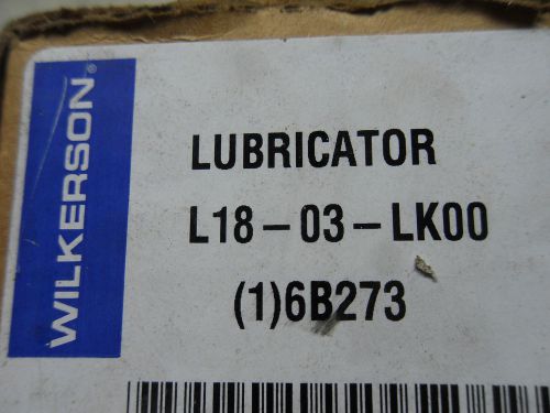 (l7) 1 nib wilkerson l18-03-lk00 lubricator for sale