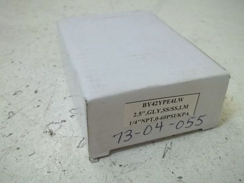 WEKSLER BY42YPE4LW GAUGE 0-60 *NEW IN A BOX*