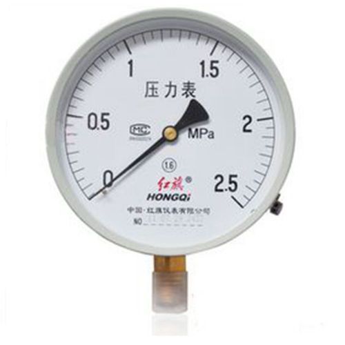 1 x Water Oil Hydraulic Air Pressure Gauge Universal M20*1.5 150mm Dia 0-2.5Mpa
