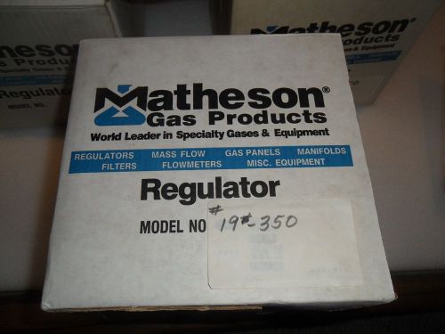 Matheson Series 19-305 Regulator CGA 350 Carbon Monoxide, Natural Gas&amp; more NIB