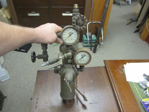 Vintage binks air compressor air regulator w/ oil &amp; water extractor gauge for sale