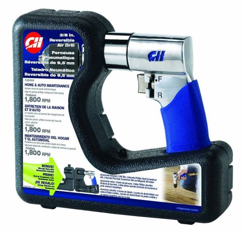 Campbell hausfeld 3/8&#034; 90 psi reversible air drill 1800 rpm durable keyless tool for sale