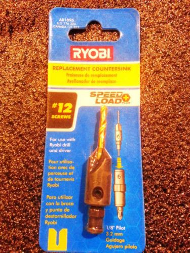Ryobi AR1896 #12 Replacement Countersink Speed Load + 1/8&#034; Pilot 3.2mm NEW SEAL