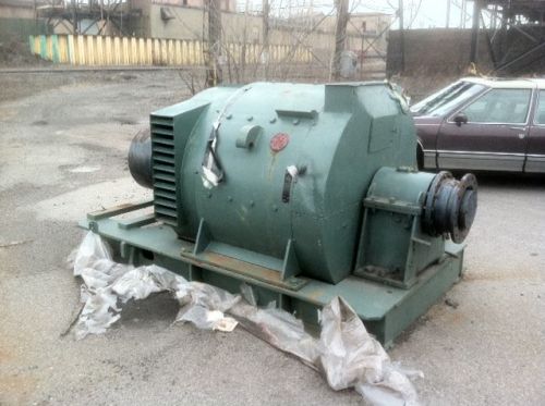 300 KW General Electric 750 volt D C generator - unused surplus - minor rash