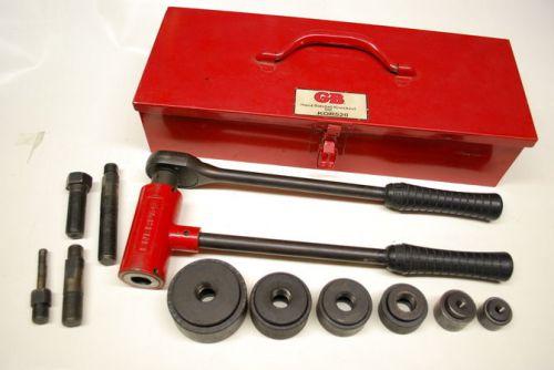 Gardner bender kor520 hand ratchet punch driver set,1/2-2 in, knockout gb for sale