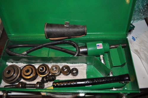 Greenlee 7306 customized with 1/2-2-1/2 dies hydraulic and manual for sale
