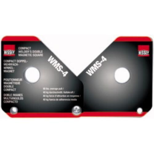 Bessey WMS-4 Double Magnetic Square - 2 x 48.5 lbs Pull