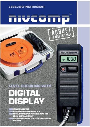Nivcomp digital altimeter level - electronic precision level kit, 1mm resolution for sale