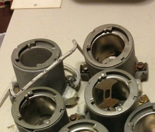 4 mogul prefocus sockets in good condition. All working. GE
