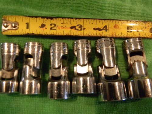 Snap on 3/8&#034; drive swivel socket 6 point 6 piece set, sae for sale